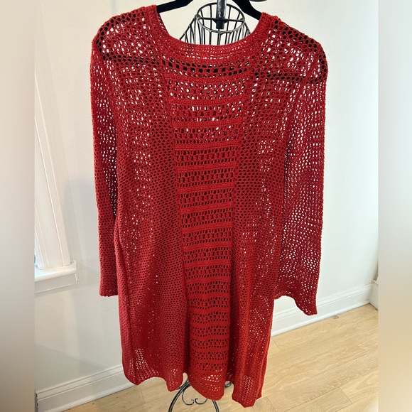 Free People- Medium - Brown/Orange - Shirt/Dress - Picture 1 of 8